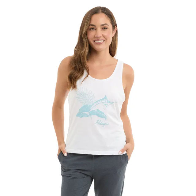 Pelagic Ws Tropic Marlin canotta donna White cotone organico