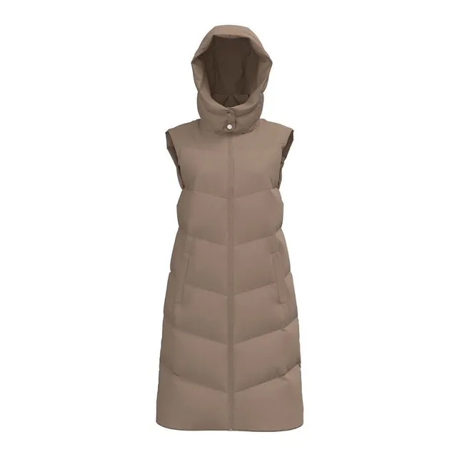 Pieces Pcjamilla Noos BC gilet lungo visone trapuntato