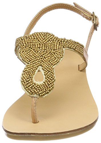 Pieces Pscarmen Leather Sandal donna beige pelle 40