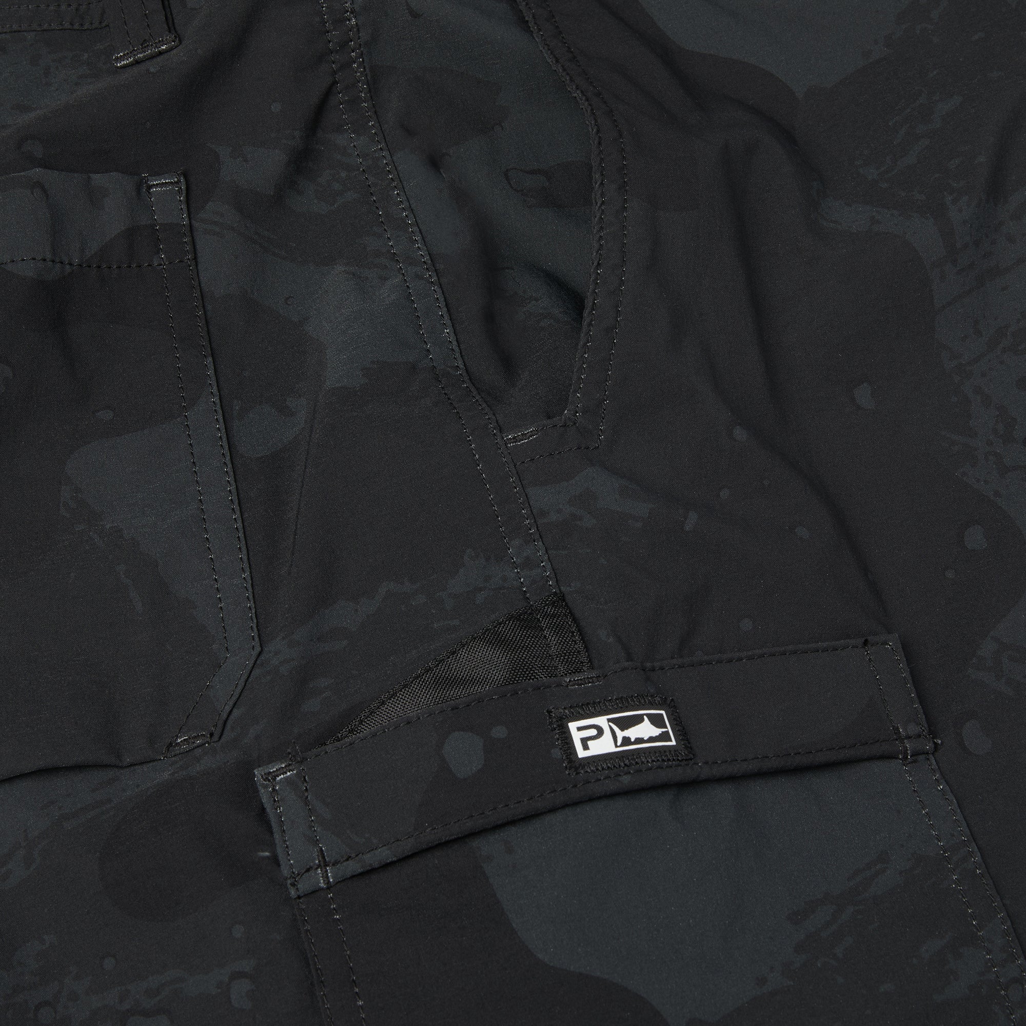 Pelagic Madeira Cargo bermuda uomo nero nylon stretch cargo