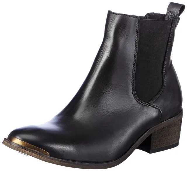 Pieces Becca Leather Metalic stivali donna pelle metallizzata