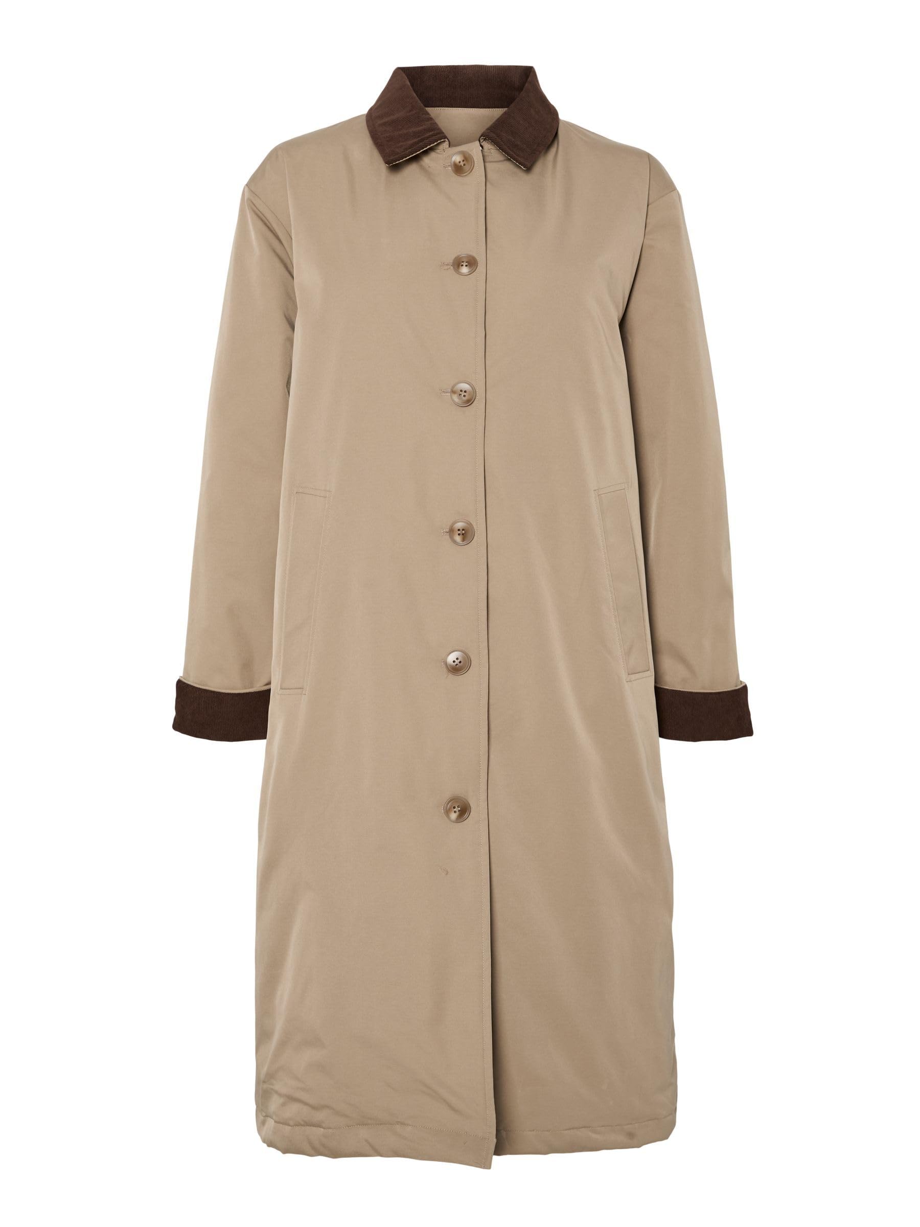 Pieces Pcjorma giacca donna velluto a coste XXL greige