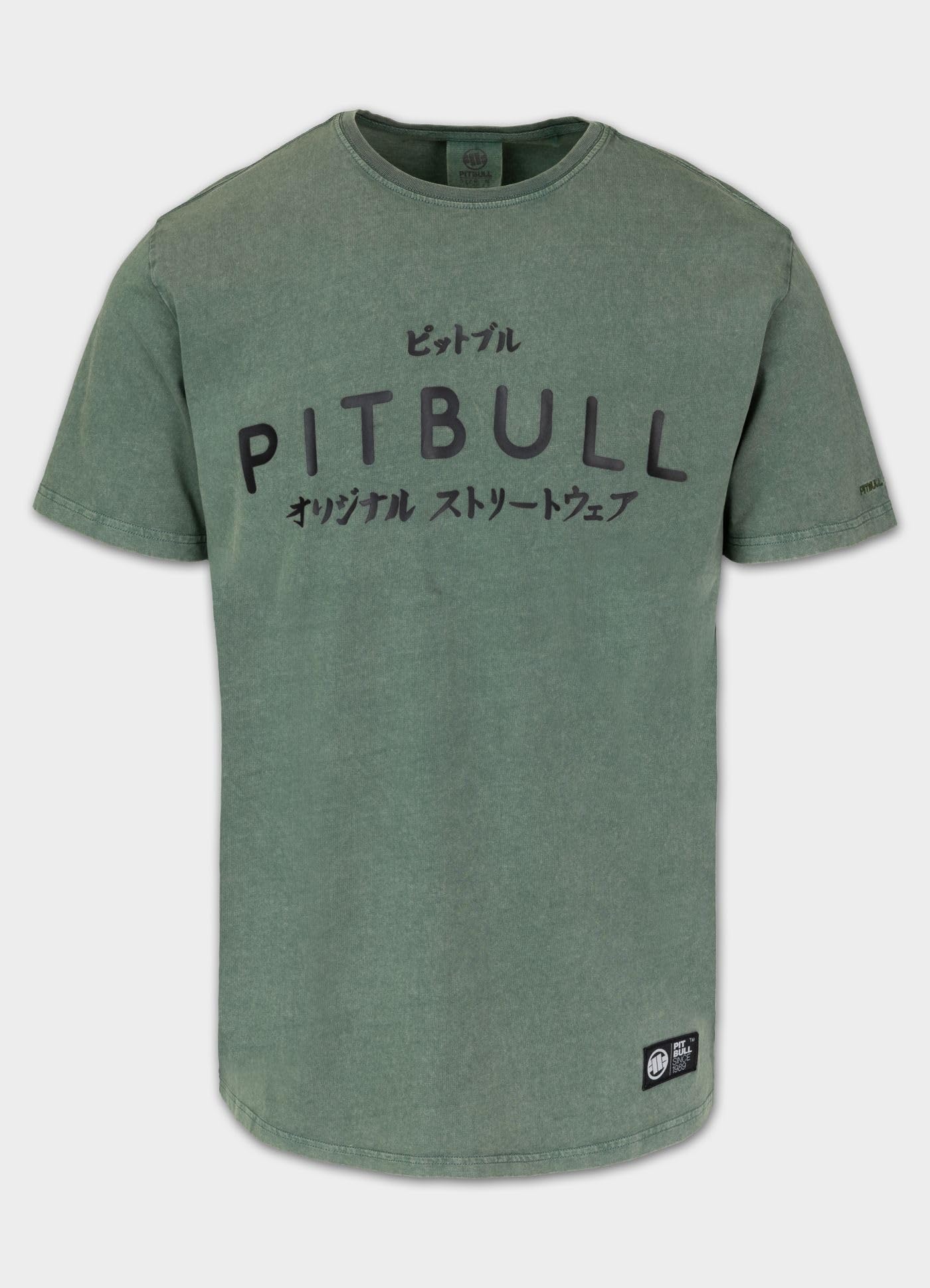 Pitbull Mt. Fuji maglietta uomo cotone stampa retro