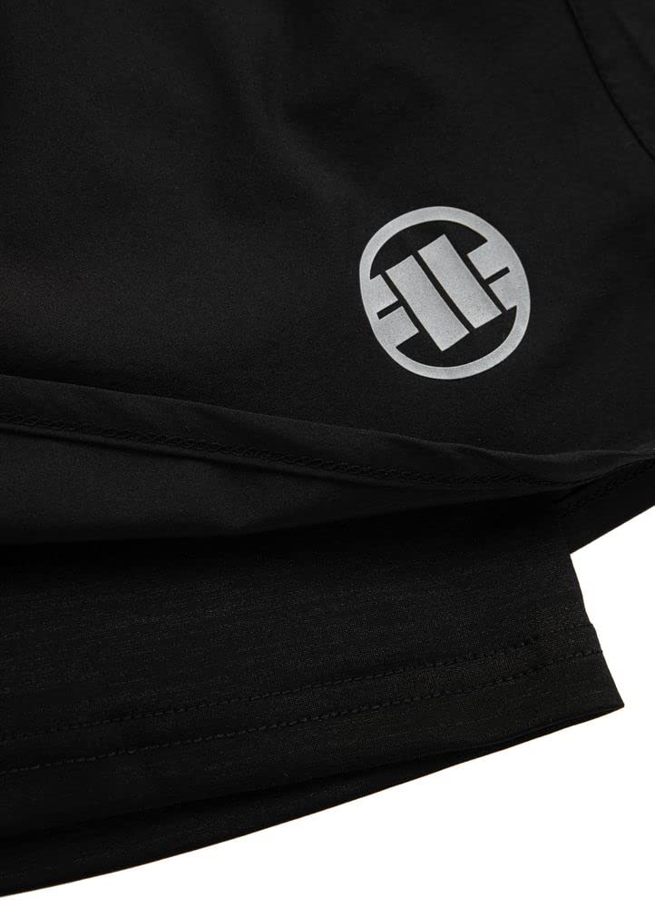 Pitbull Pro Plus Mesh New Logo shorts sportivi uomo mesh