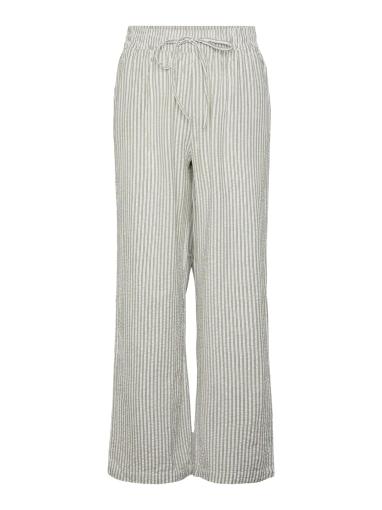 Pieces Pcsally HW Loose String Pant Noos pantaloni donna larghi
