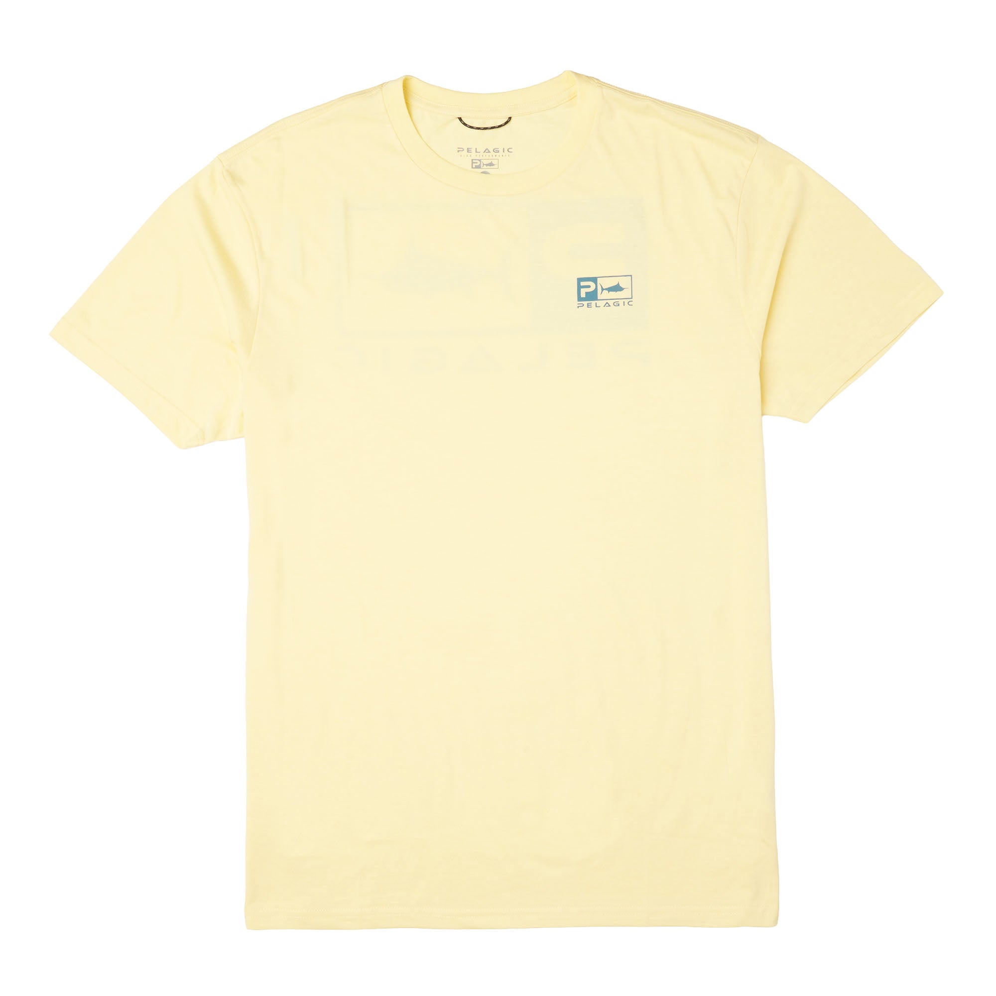 Pelagic Rusted Icon maglietta uomo giallo melange tri-blend