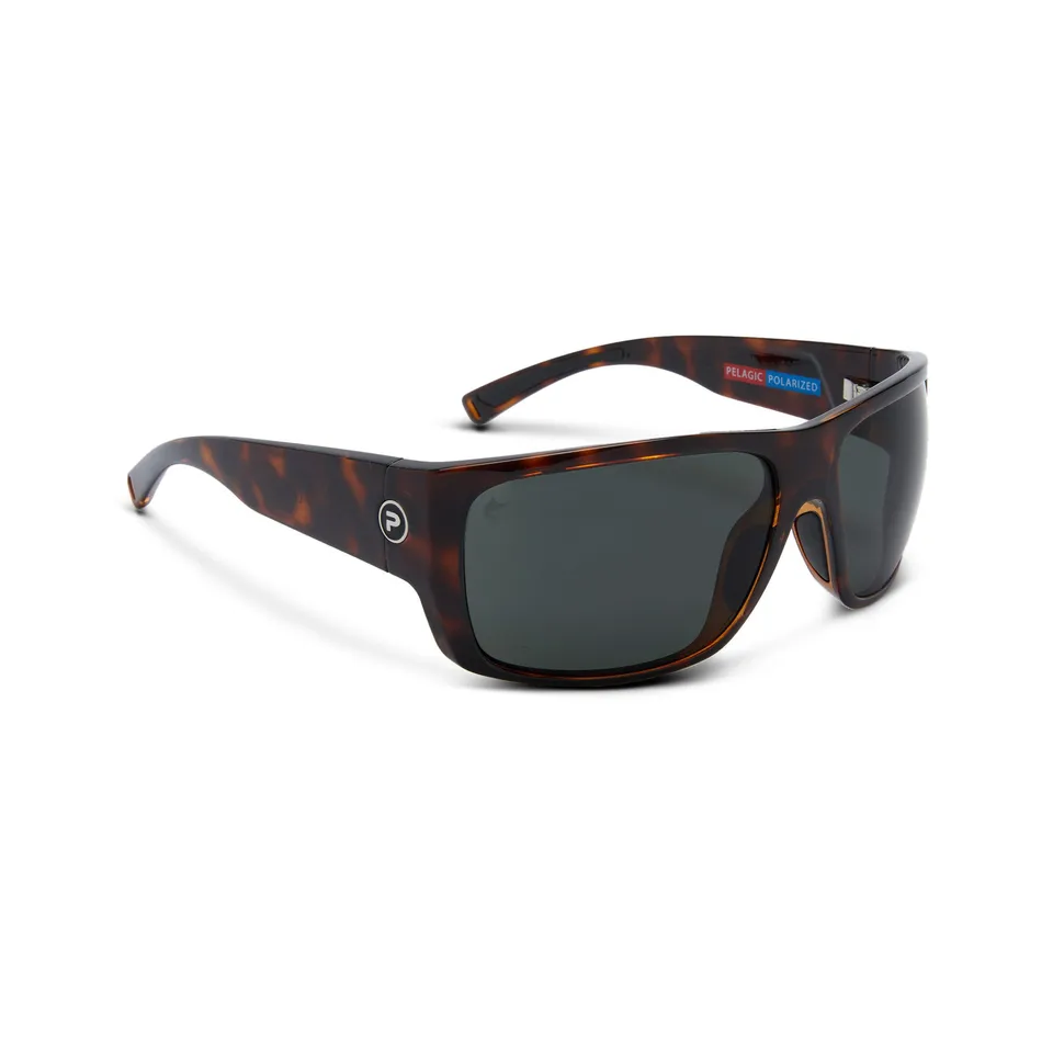 Pelagic Kahuna occhiali sole polarizzati Tartaruga-Grigio