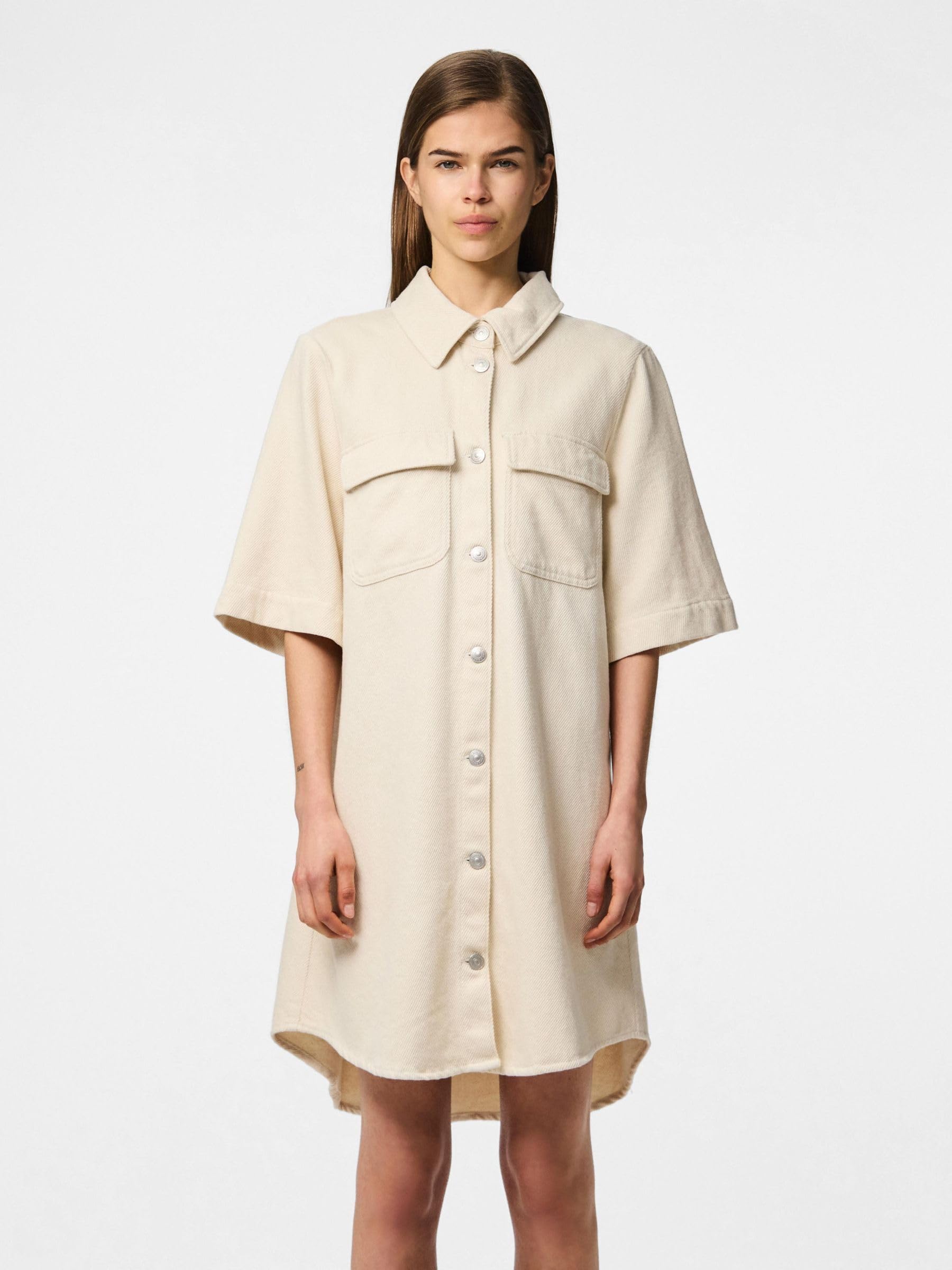 Pieces Pcsavanna SS Dress Abito Donna S Manica Corta
