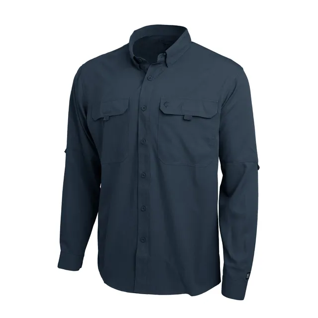 Pelagic Keys LS camicia uomo blu navy UPF 50+