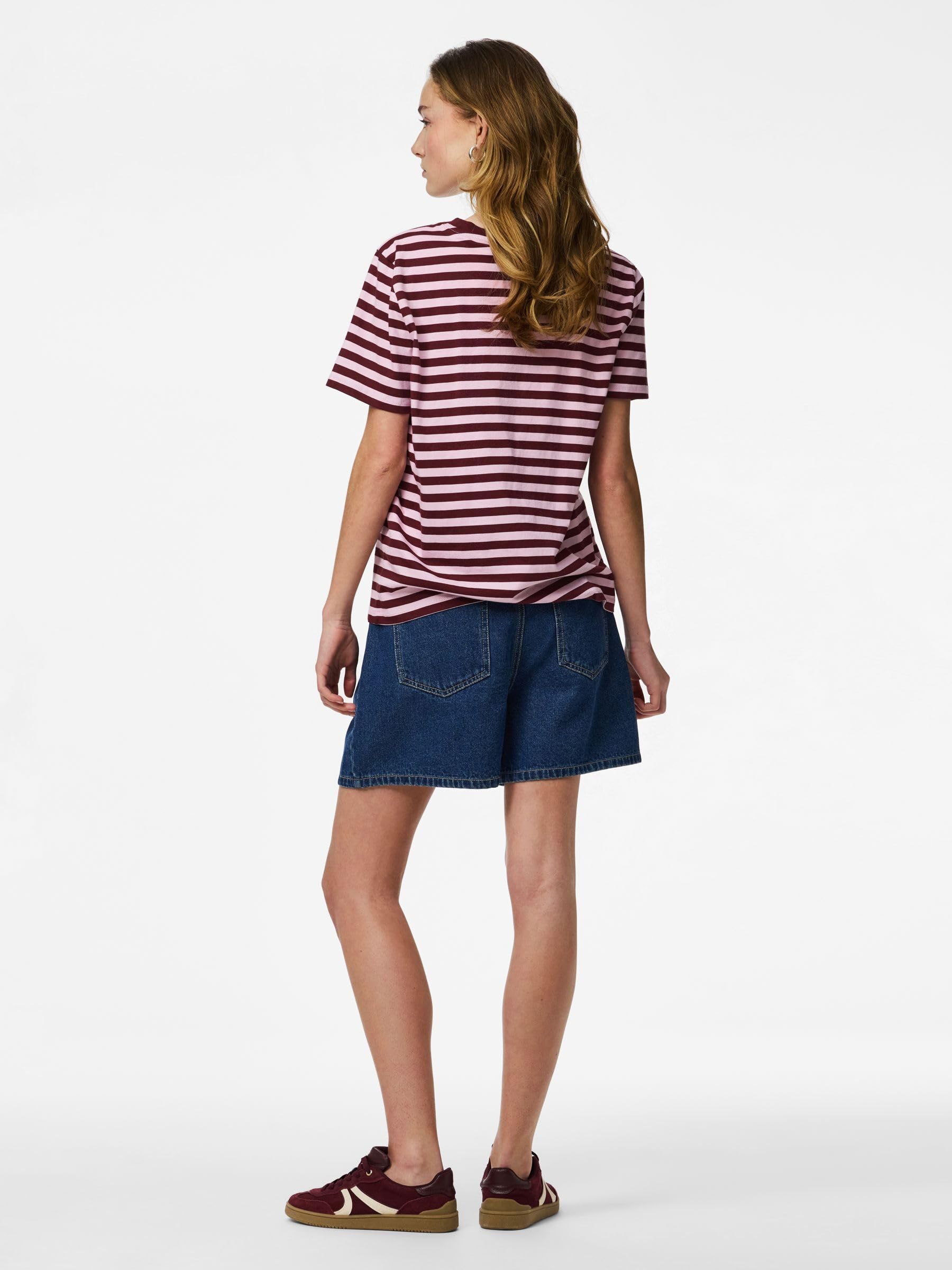 Pieces Pcabbi MW Shorts Denim vita normale uso quotidiano