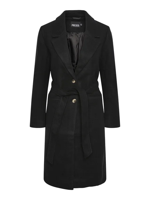 Pieces Pcnasha LS Coat Noos cappotto taglia S manica lunga