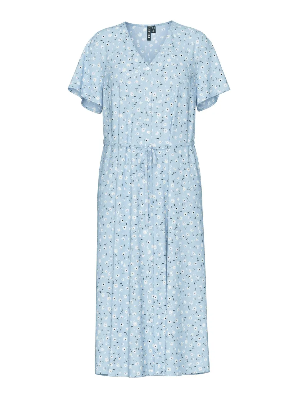 PIECES Pcnya V-Neck Midi abito donna scollo a V
