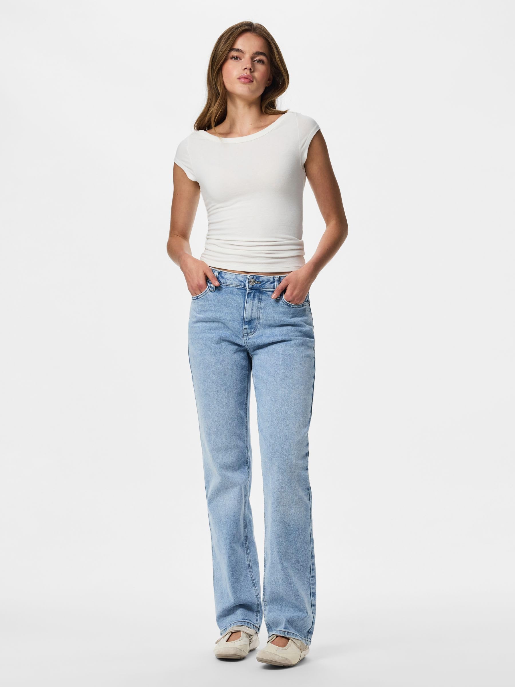 Pieces Pckelly MW Straight Jeans Lb302 Noos jeans 25W/30L