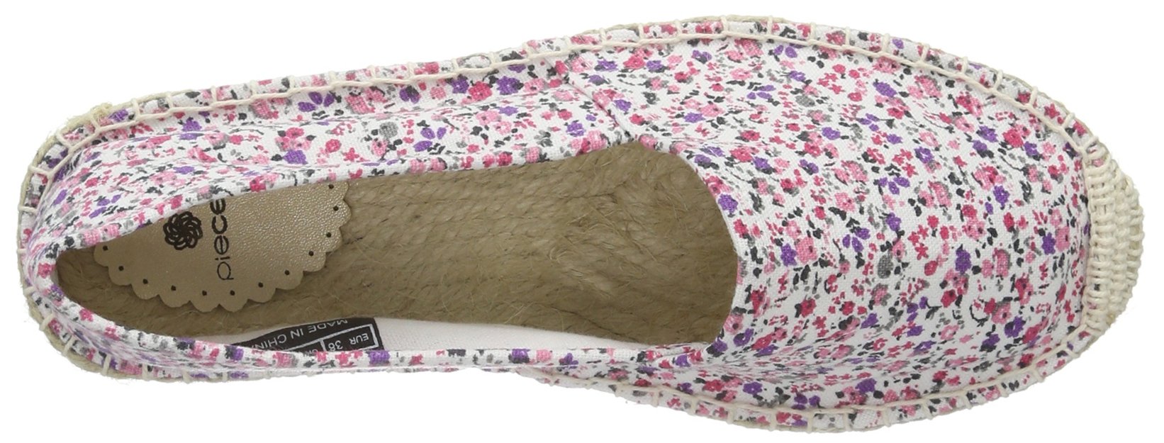 Pieces Haisha Flower Espadrillas Donna Nude Cotone