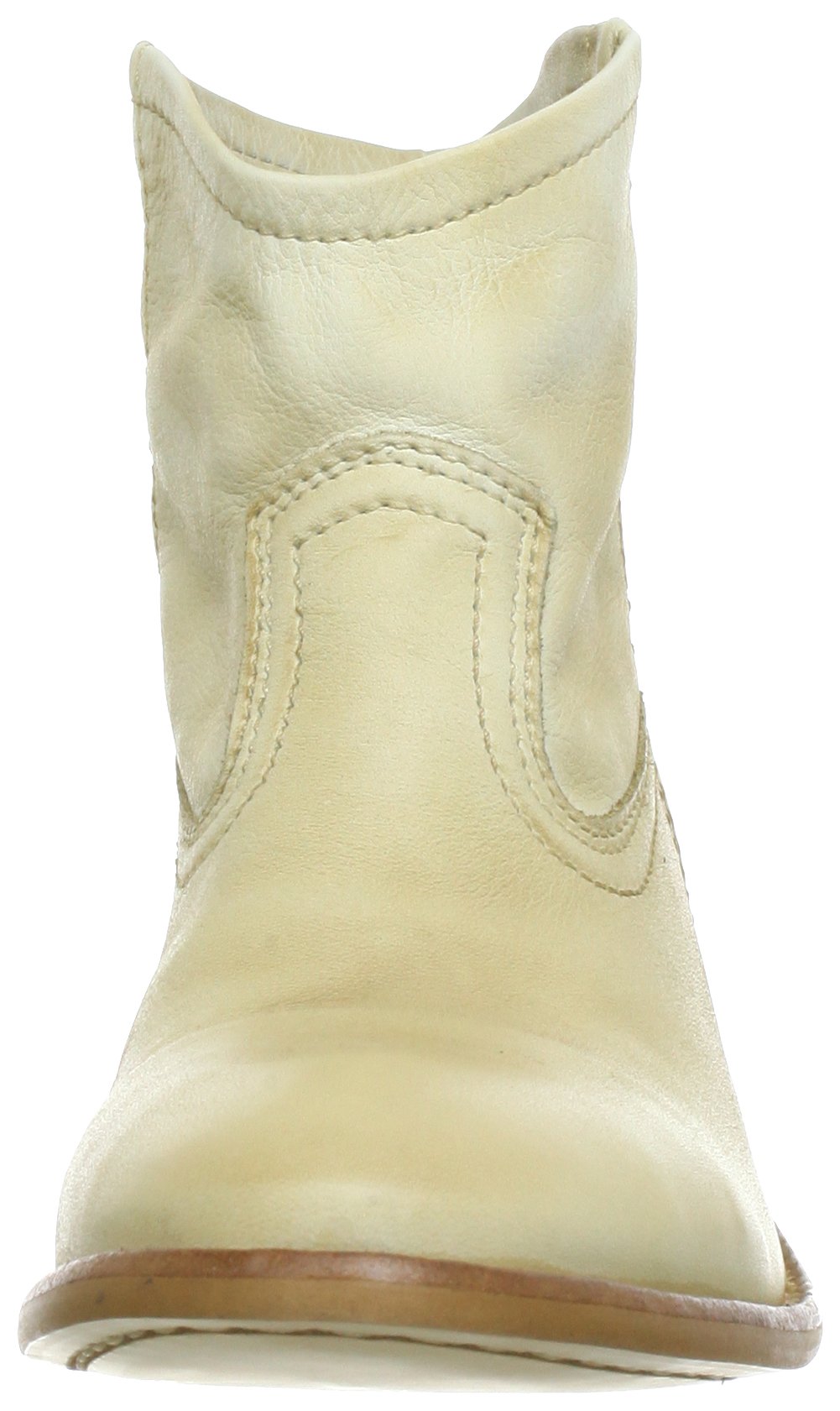 Pieces Centa Leather Boot Cognac stivali donna pelle senza chiusura