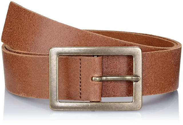 Pieces Pcdarling Leather Jeans Belt cintura XL cognac pelle