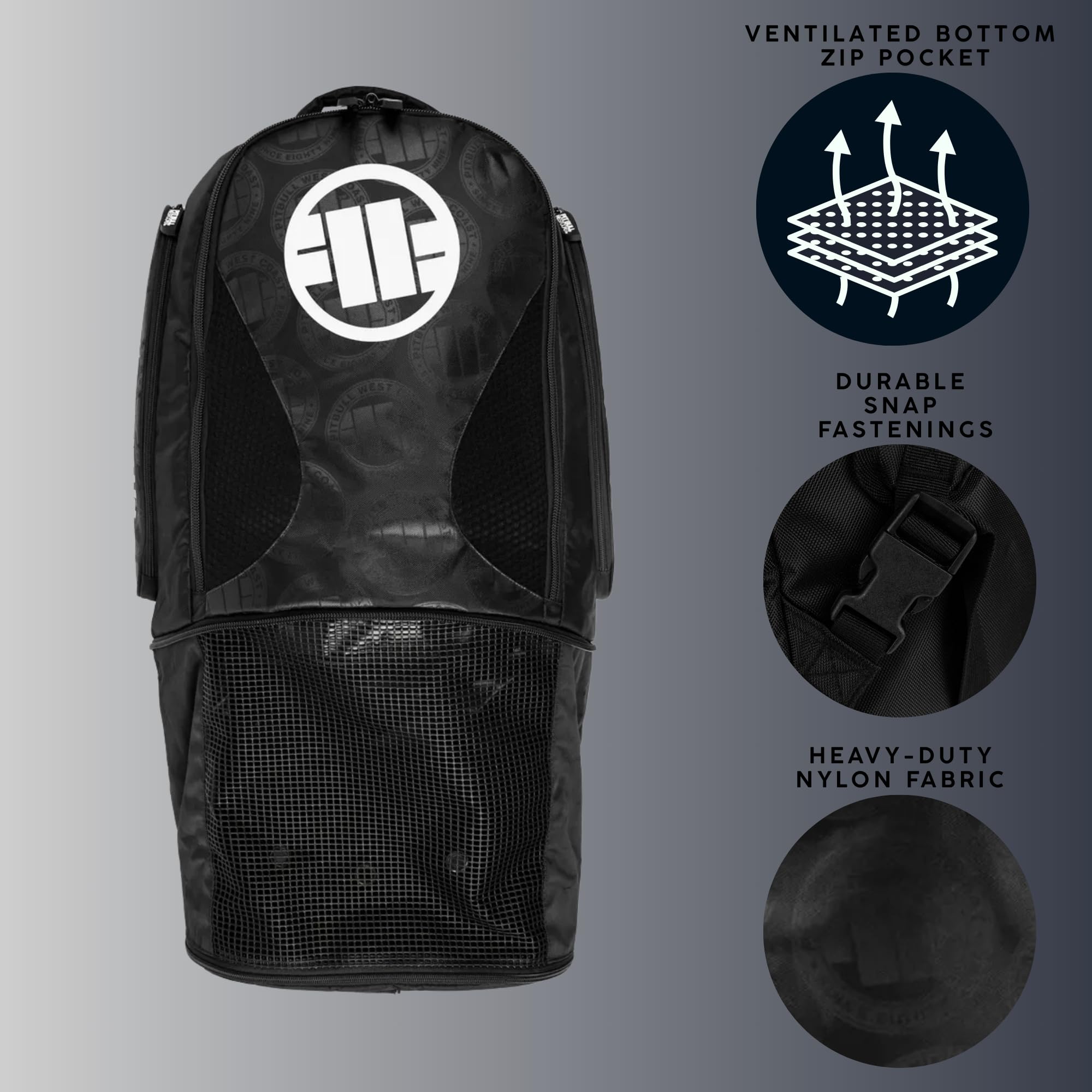 Pitbull zaino sportivo grande uomo con logo