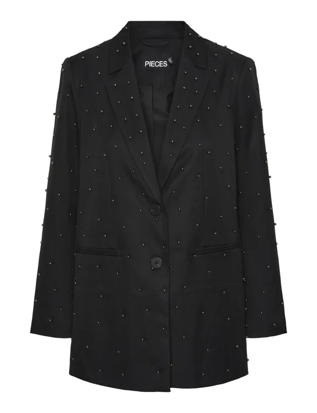 Pieces Pcru LS Embelish blazer donna L nero