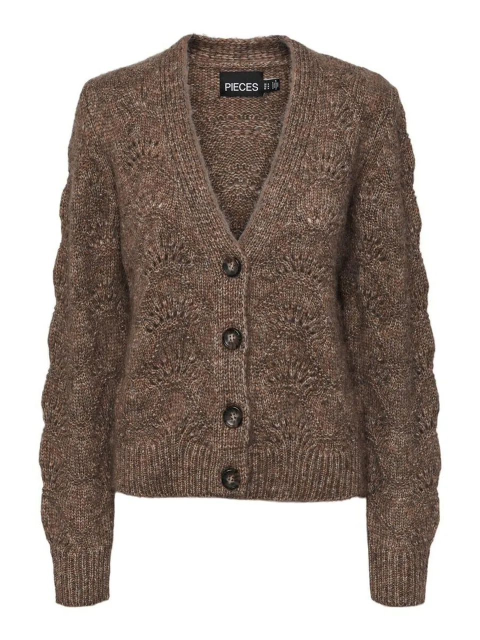 Pieces Pcbibbi cardigan in maglia donna scollo a V