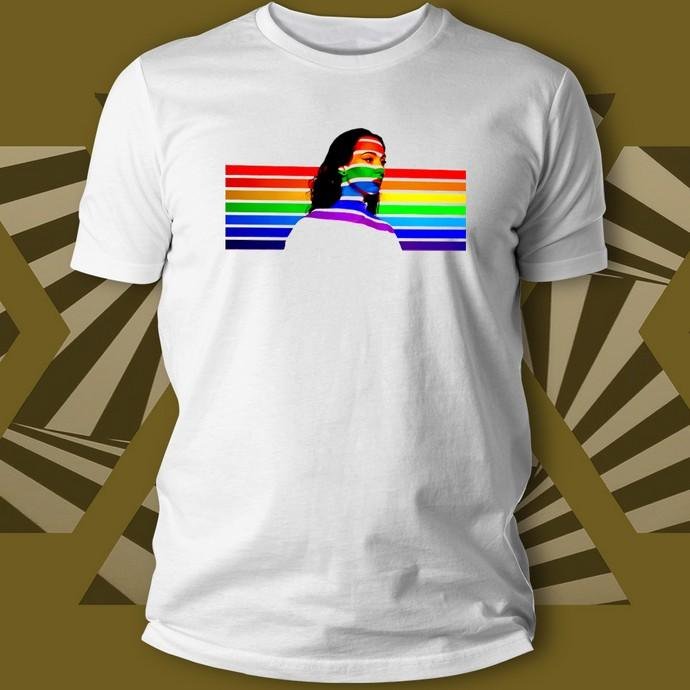 Matrix Music Store Rex Pride Girl Face t-shirt unisex cotone