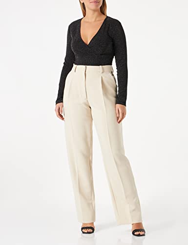 Pieces Pclina LS Cropped V-Neck Top maglia cropped