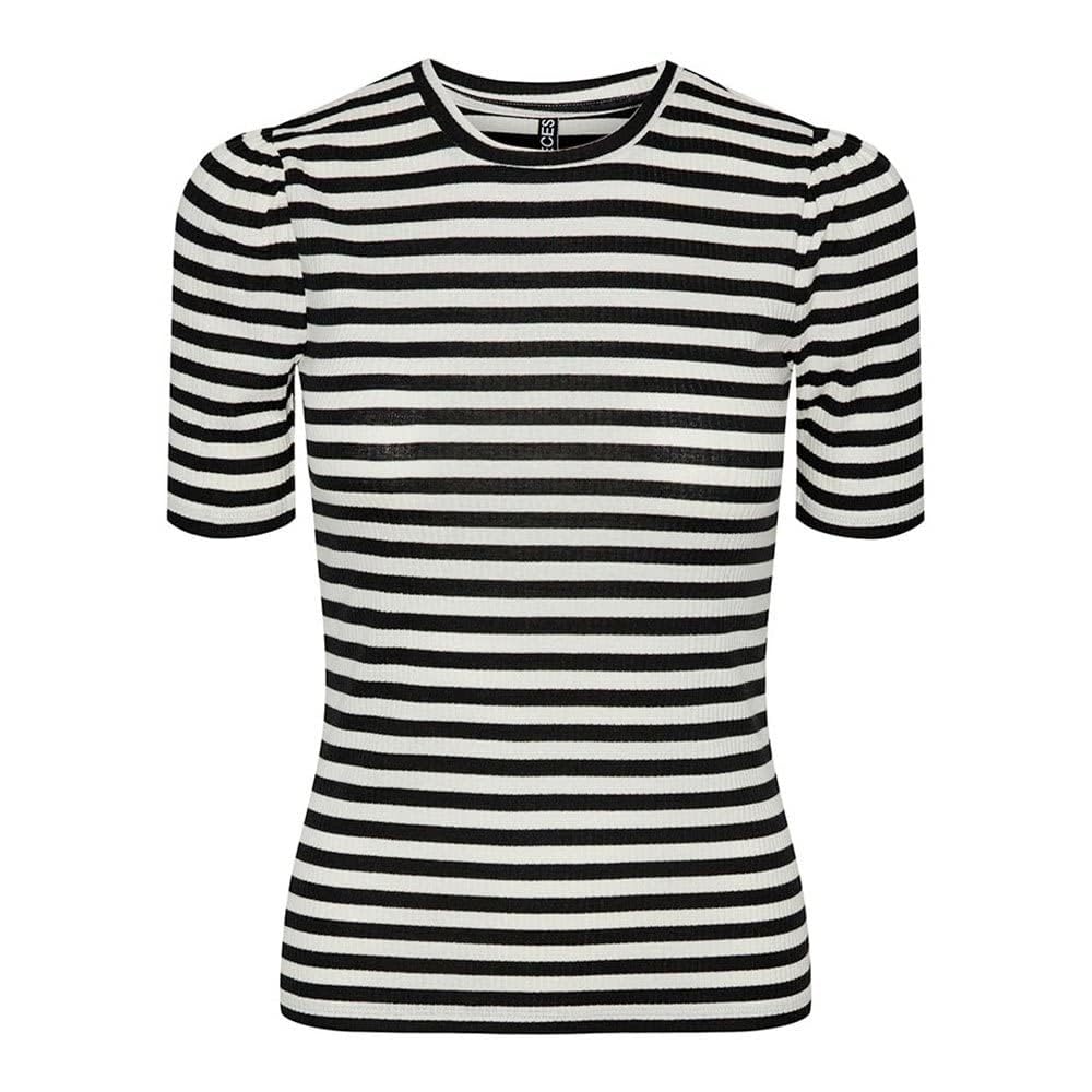 Pieces Pcruka Puff Top t-shirt donna maniche corte