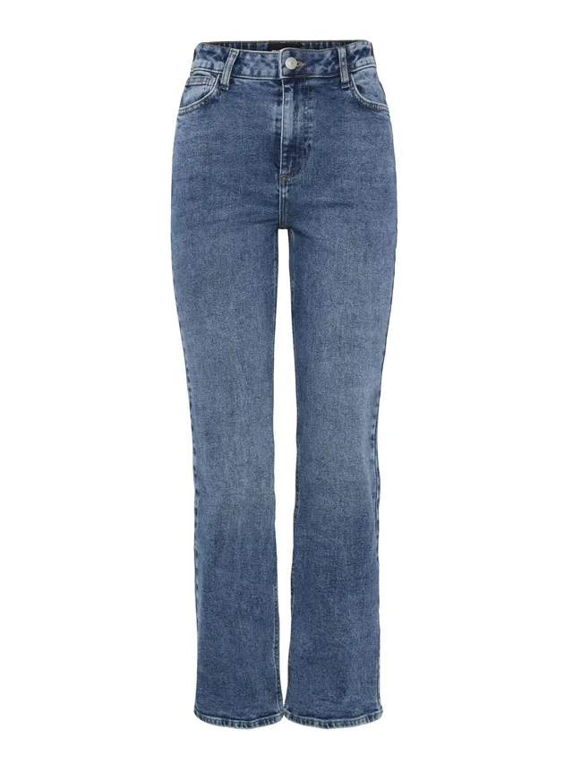Pieces Pckelly HW Straight Jeans jeans donna vita alta
