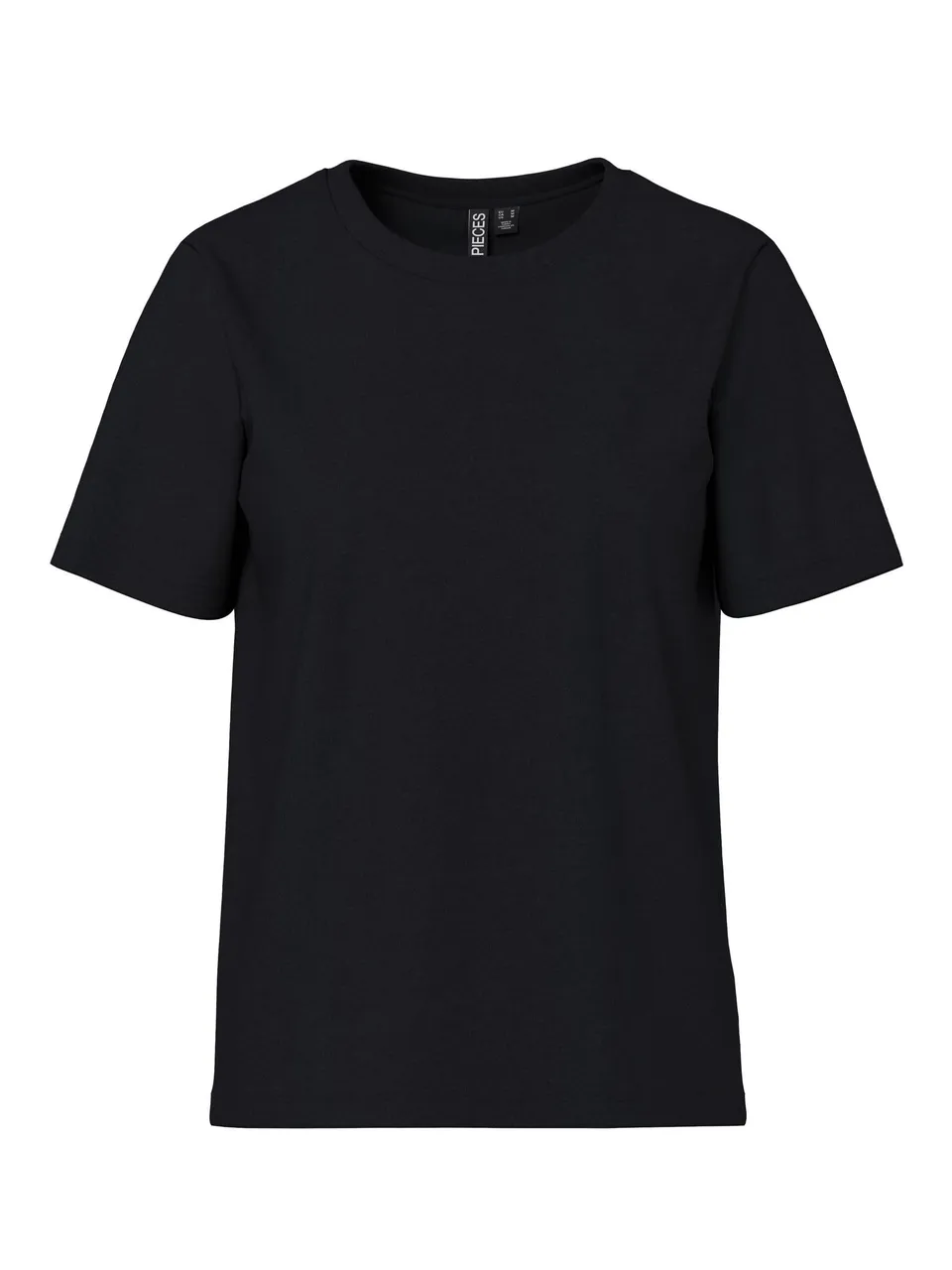 Pieces Pcria Cotton t-shirt donna XL nera in cotone bio