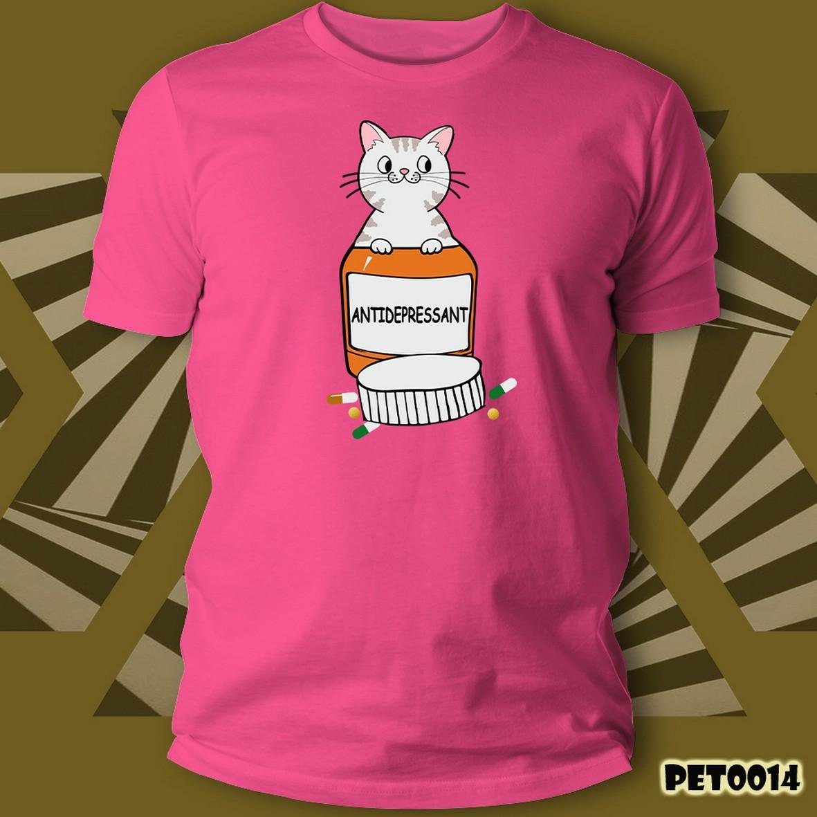 Matrix Cats Antidepressant t-shirt unisex cotone