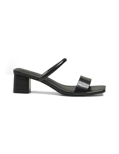 Pieces Pcmargit sandali donna 38 nero con tacco