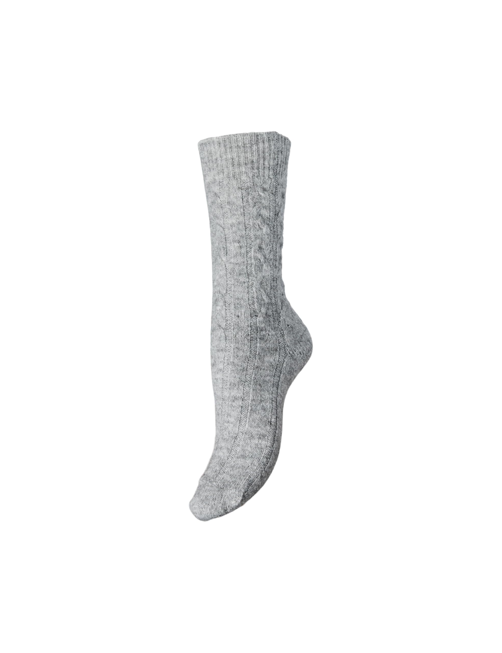 Pieces Pcnonna Xmas Socks Calzini Donna Grigio Melange