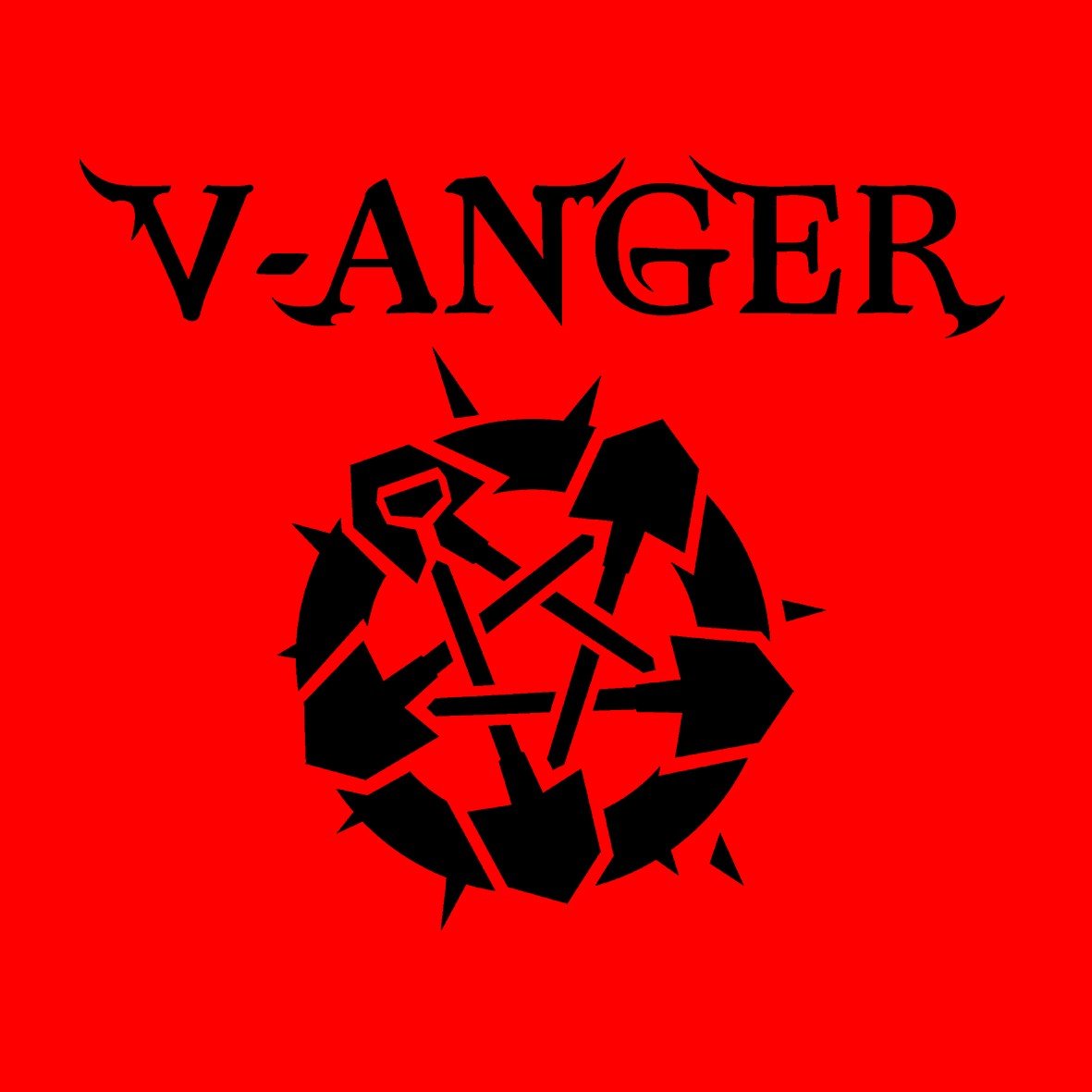 Matrix Music Store V-Anger Black Logo t-shirt cotone organico