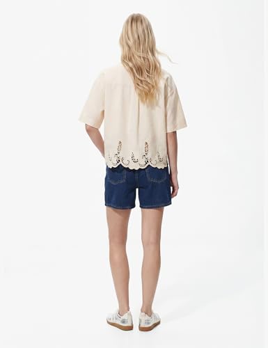 Pieces Pcpiper SS Camicia Denim Donna Taglia L Comoda