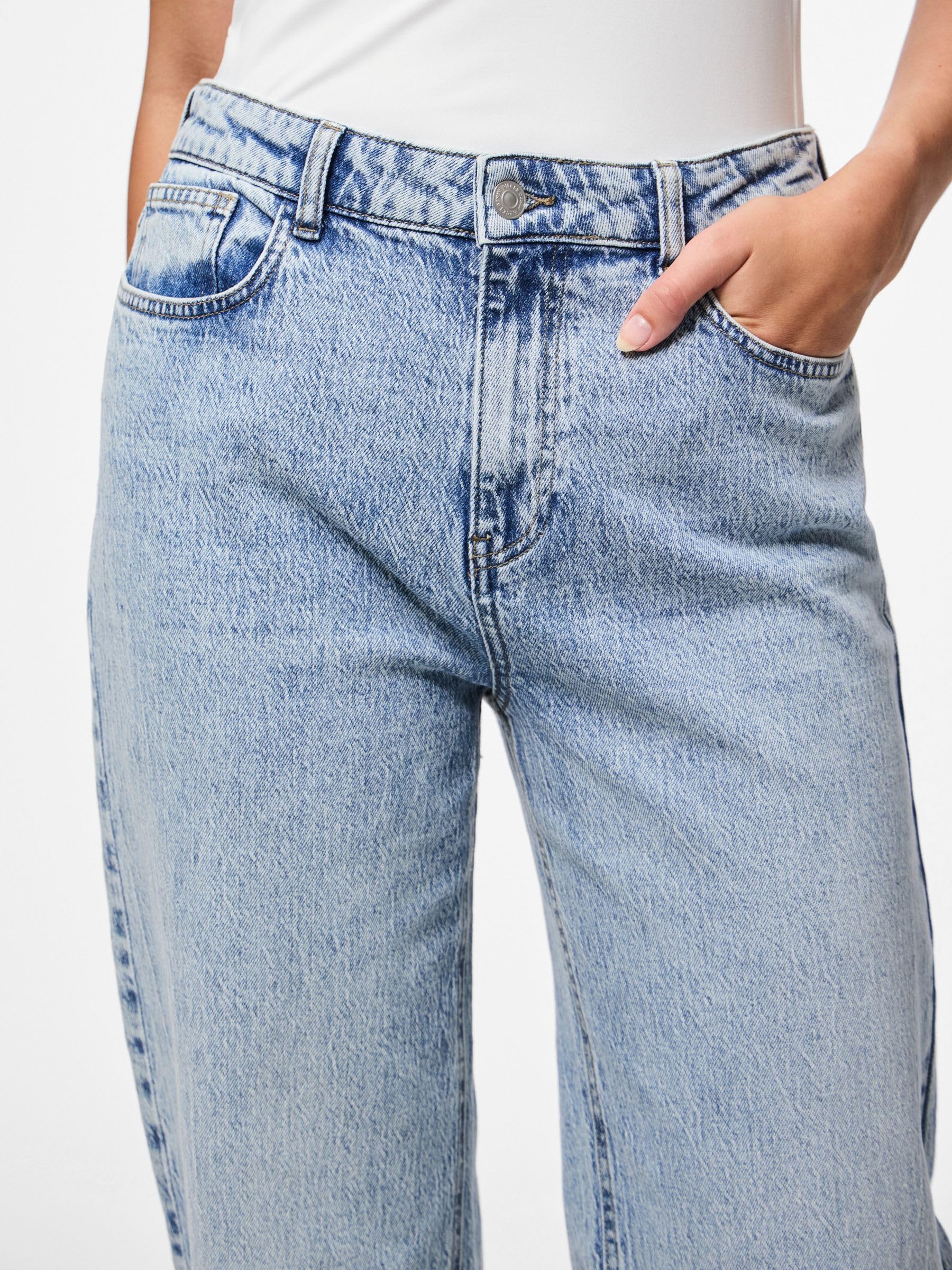 Pieces Pcjill jeans dritti donna 42-44 vita alta