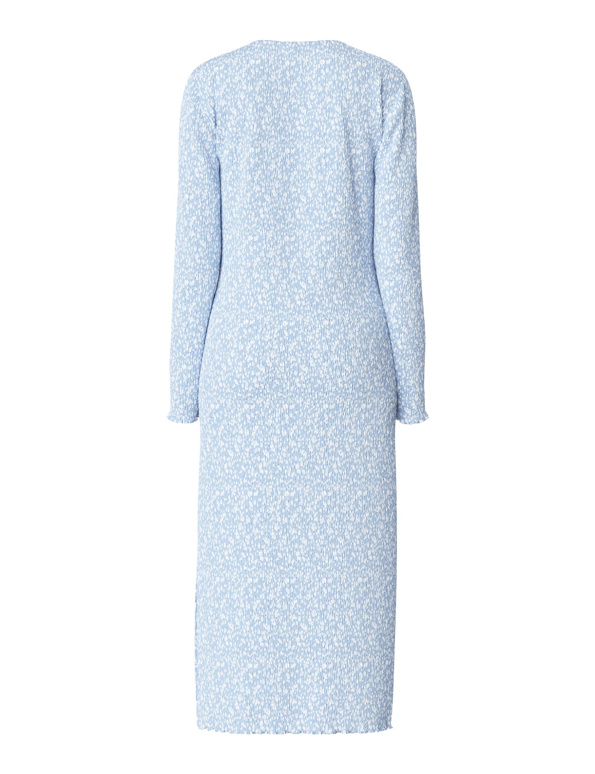 Pieces Pcflora LS Midi vestito donna S manica lunga