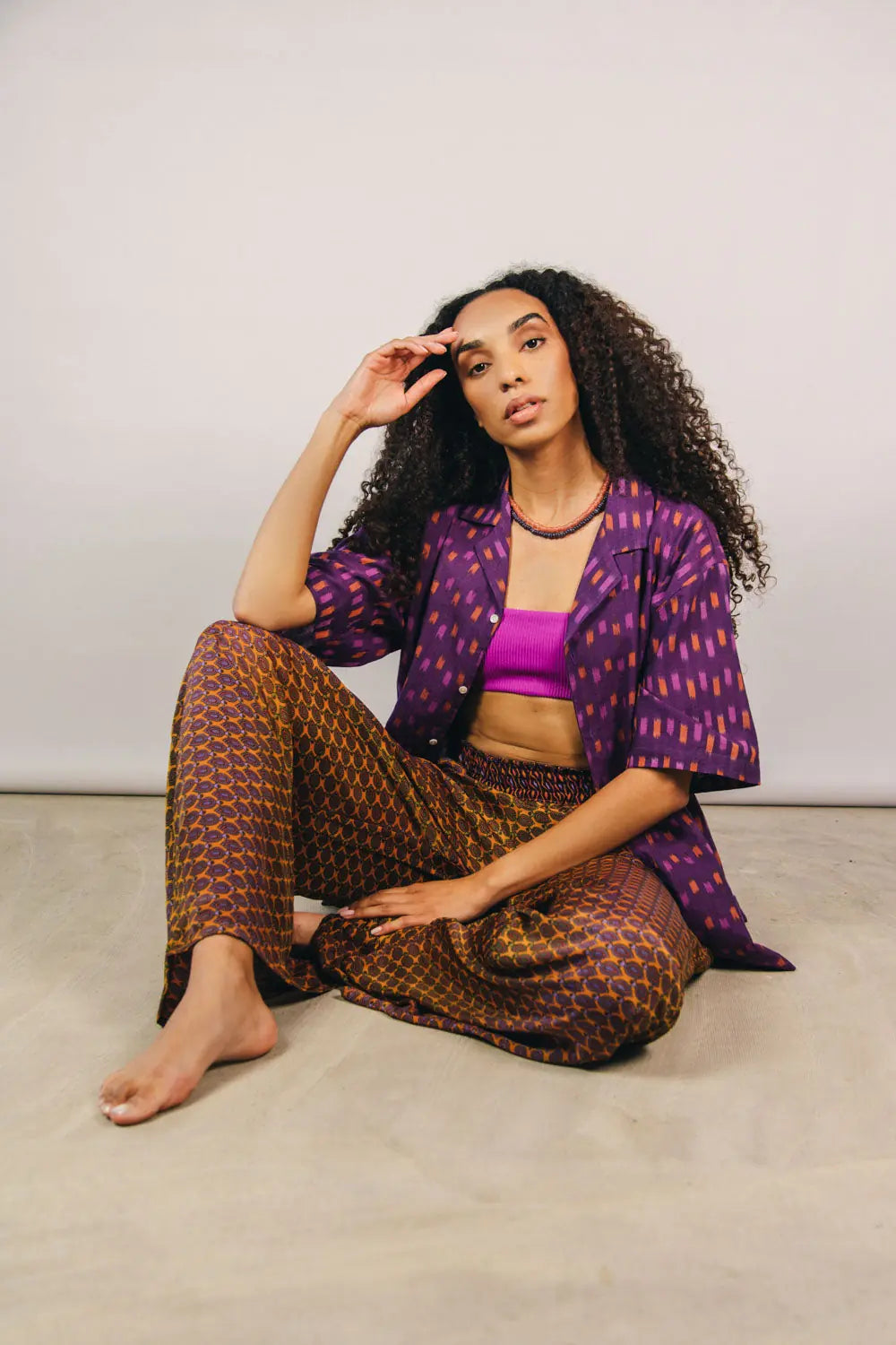 el.residu Madhu Sari 15 pantaloni S/M viscosa