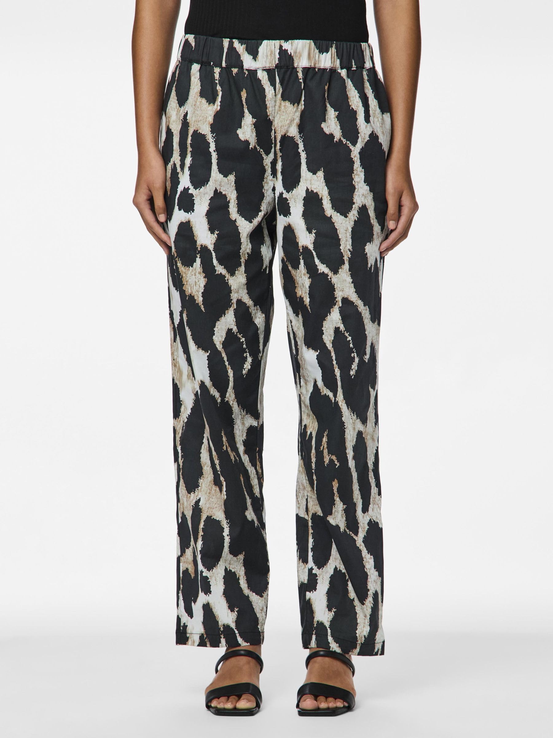 Pieces pantaloni donna in tessuto classici taglia M
