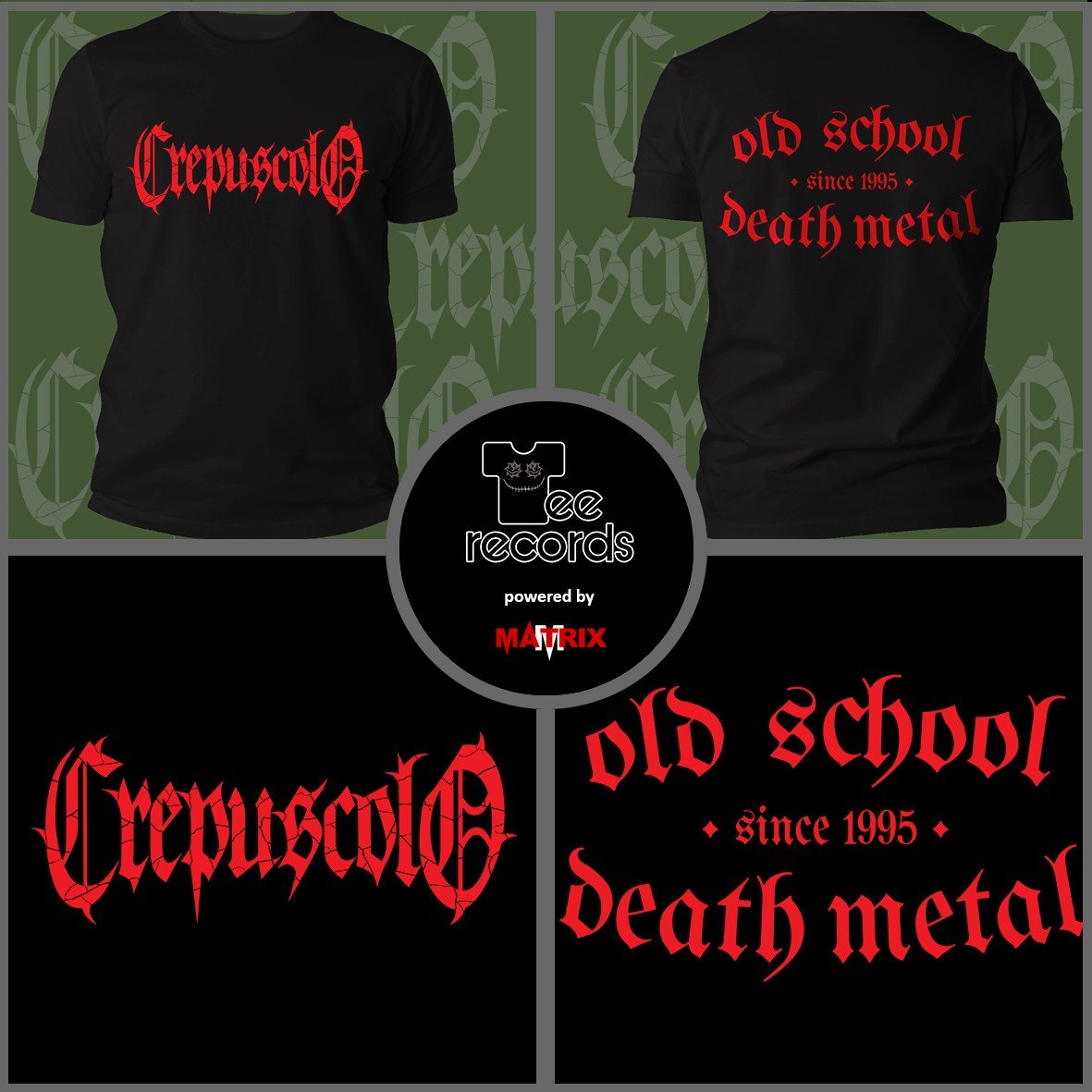 Matrix Crepuscolo Red Logo t-shirt cotone organico stampa rossa