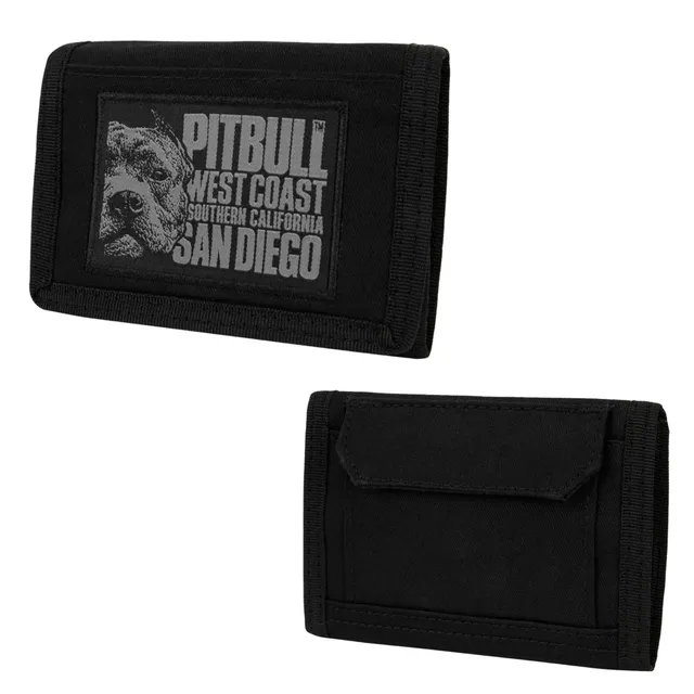 Pitbull Blood Dog portafoglio uomo nero in tela