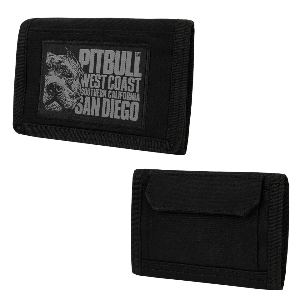 Pitbull Blood Dog portafoglio uomo nero in tela