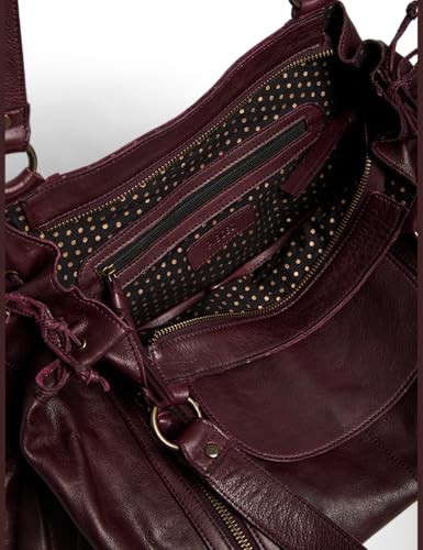 Pieces Pcpihanna Fc borsa tawny port pelle