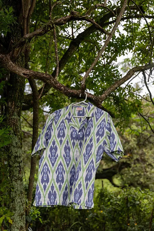 el.residu Ikat Sanya #2 camicia unisex cotone S/M